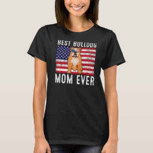 Camiseta Bulldog Mamá Usa Propietario De Perro Bulldog Band
