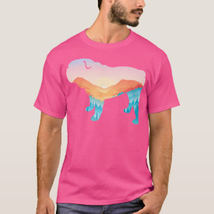 Camiseta Bulldog Naturaleza excursionismo Perro Sunrise Adv