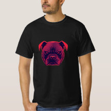 Bulldog: Neon T-shirt Art