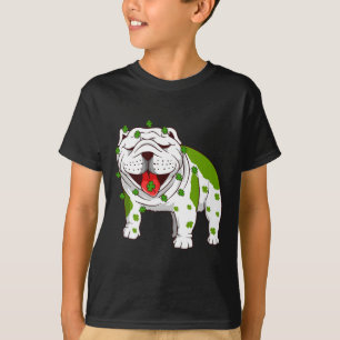 Camiseta Bulldog Pajamas Shamrock St Patrick's Day