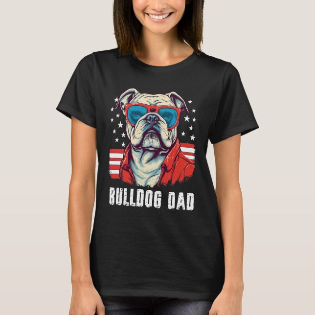 Camiseta Bulldog Papá (Anverso)