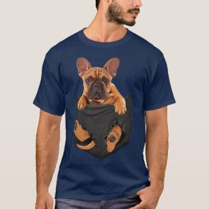 Camiseta Bulldog Pocket Cute Bulldog Puppy en Pocket