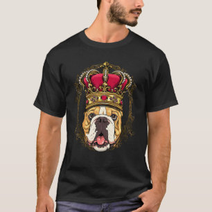 Camiseta Bulldog Real Americano Rey Reina Princesa Perro Bu