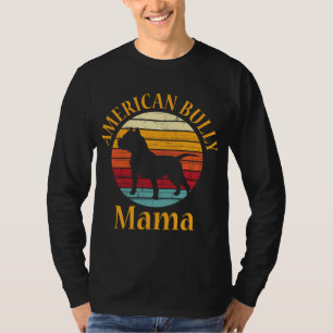 Camiseta Bulldog retro americano Mama Bulldog Lover Bully M