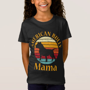 Camiseta Bulldog retro americano Mama Bulldog Lover Bully M