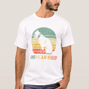 Camiseta Bulldog retro estadounidense Bully T Shirt Pitty P