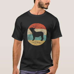 Camiseta Bulldog retro francés cute Mascota animal amante