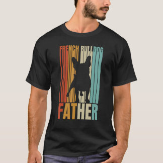 Camiseta Bulldog retro padre francés padre Guay perro papá