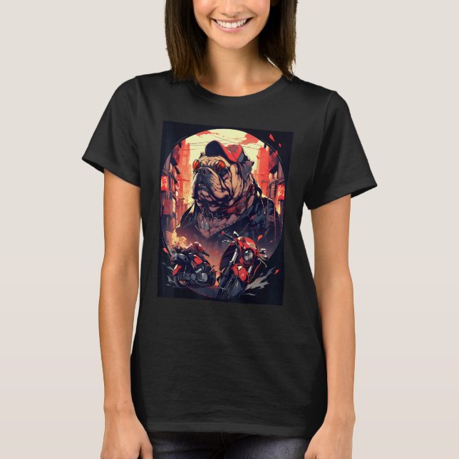 Camiseta Bulldog s Midnight Road Trip Night Riders (Anverso)