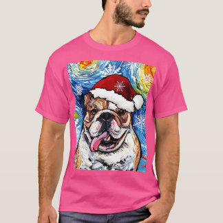 Camiseta Bulldog Santa
