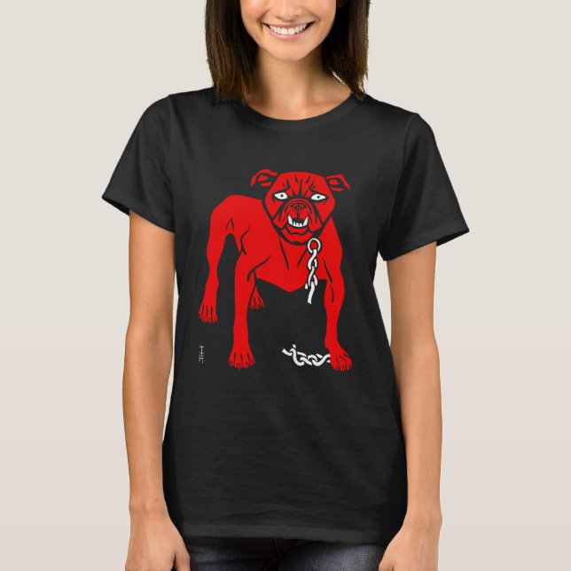 Camiseta Bulldog Simplicissimus Personalizado de cosecha (Anverso)