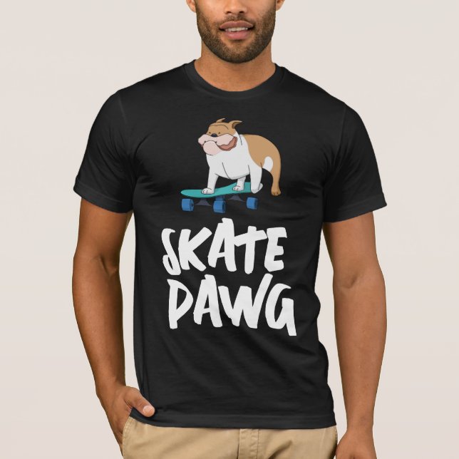 CAMISETA BULLDOG SKATEBOARDING SKATE DAWG T-SHIRTS TETS (Anverso)