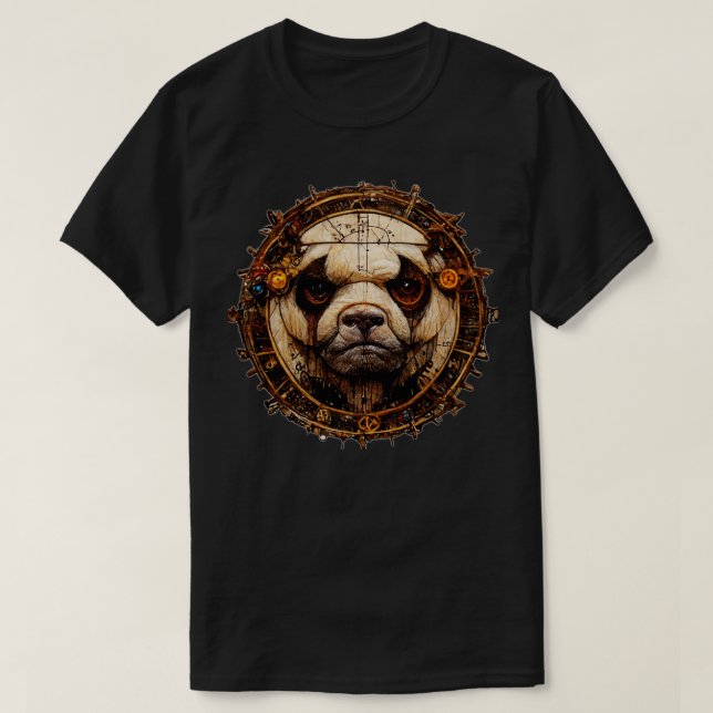 Camiseta Bulldog Surreal Steampunk Artwork Dog Lover (Diseño del anverso)
