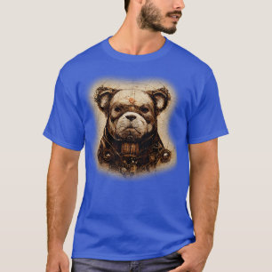 Camiseta Bulldog Surreal Steampunk Artwork Dog Lover 1