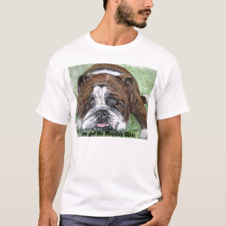 Camiseta bulldog, tengo los azules de lunes