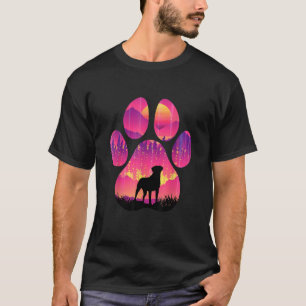 Camiseta Bulldog Valle Paw Mom Dad Dog Hombres