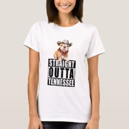 Camiseta Bulldog Vaquero Directo Fuera De Tennessee