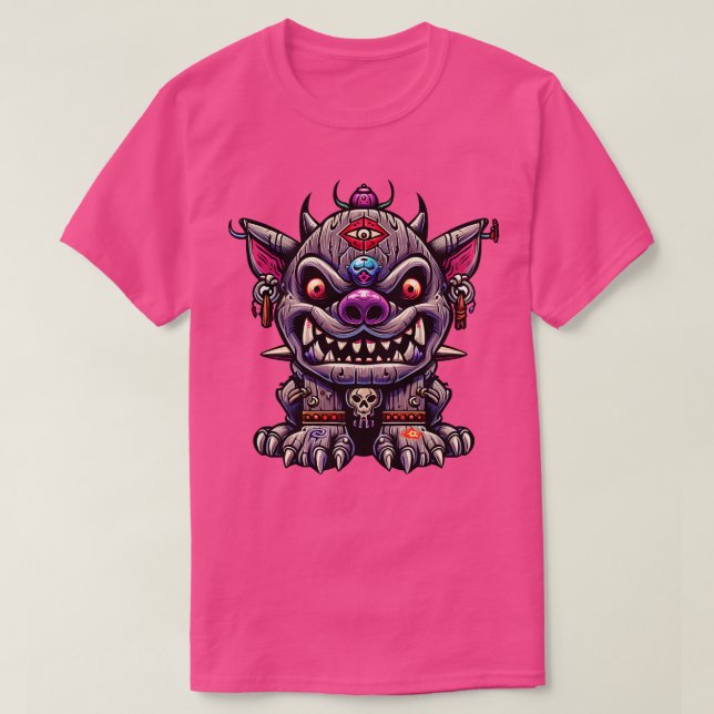 Camiseta Bulldog Voo Tiki Pit (Diseño del anverso)
