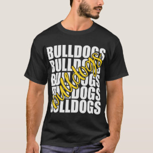 Camiseta Bulldoges Amarillo Escuela Deportivo Equipo Espíri