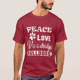 Camiseta Bulldoges de amor por la paz