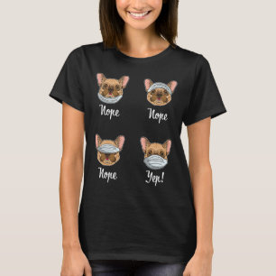Camiseta Bulldoges de la máscara de perro del Bulldog franc