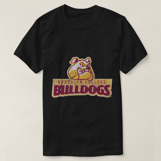 Camiseta Bulldoges del Colegio de Brooklyn con problemas en (Diseño del anverso)