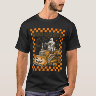 Camiseta Bulldozer Halloween Boo Dozer Construcción Camión