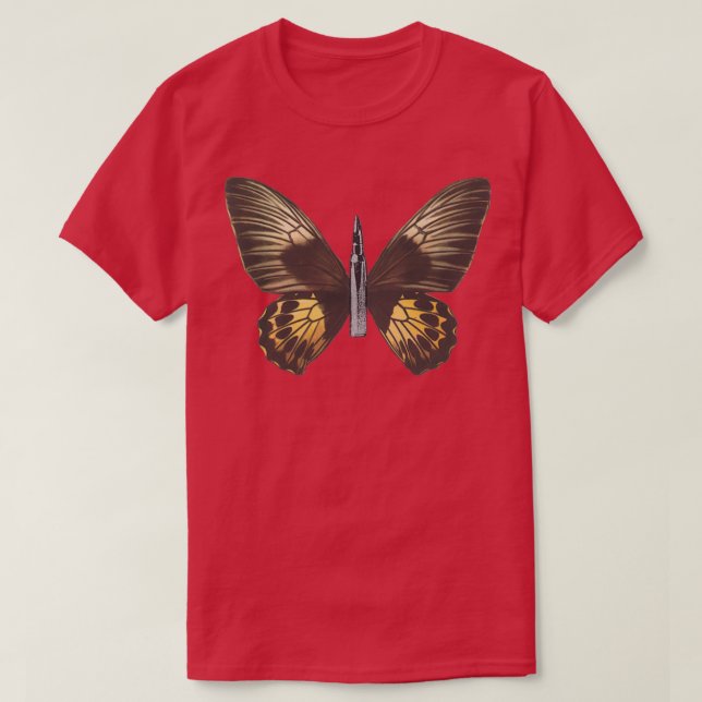 Camiseta Bullet con alas de mariposa (Diseño del anverso)