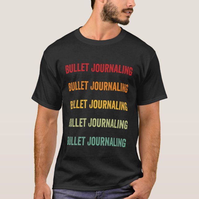 Camiseta Bullet Journaling Bollet Journaling Lluvia Hobbist (Anverso)