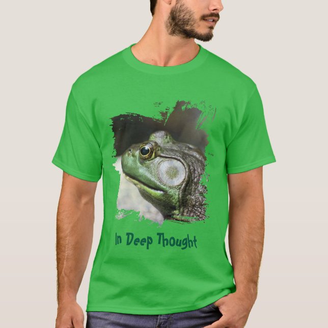Camiseta Bullfrog Thoughts Funny (Anverso)