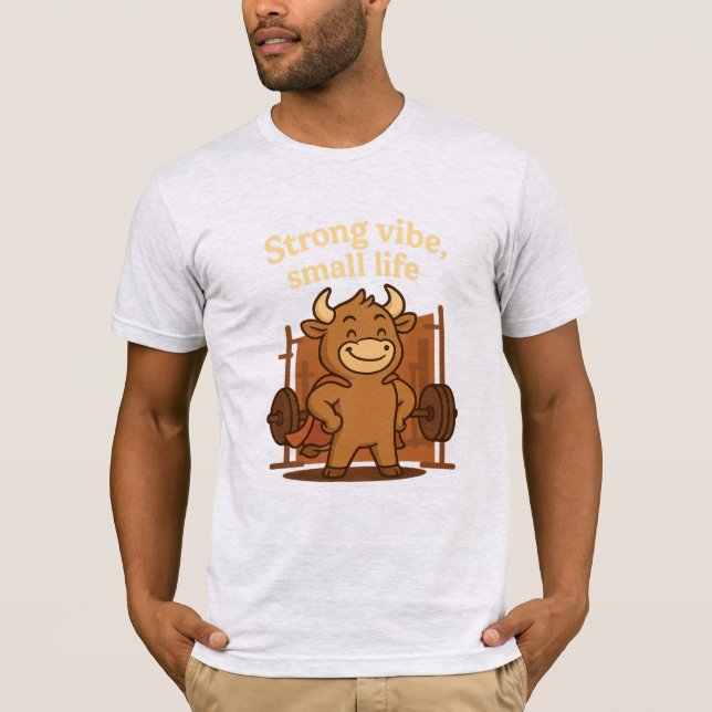 Camiseta Bullio® - Vibes fuertes, vida pequeña | Personaliz (Anverso)