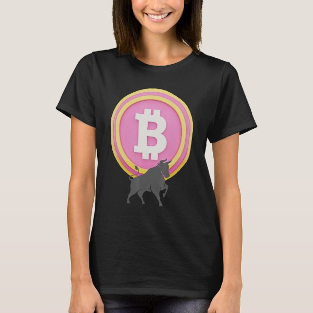 Camiseta Bullish En Bitcoin Cryptocurrency Investor Blockor (Anverso)