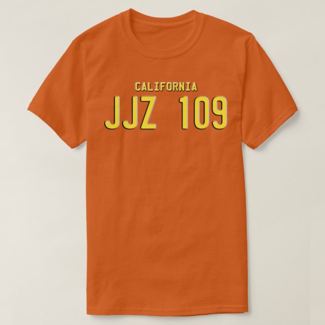 Camiseta Bullitt con las placas de licencia de Steve Mc1968 (Diseño del anverso)