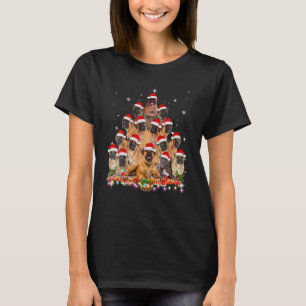 Camiseta Bullmastiff Árbol de Navidad Perro Santa Xmas Grac