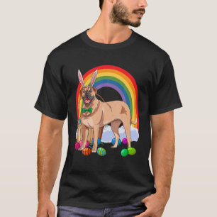 Camiseta Bullmastiff Easter Eggs Bunny Dog