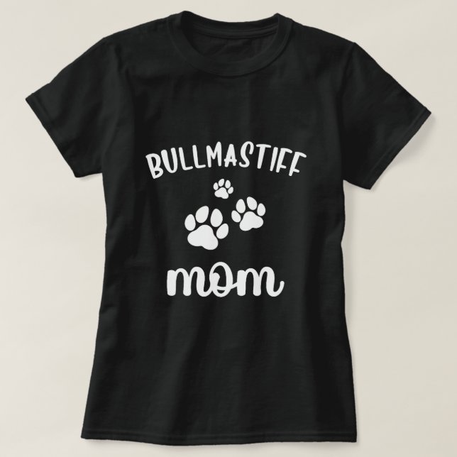 Camiseta Bullmastiff Mom Cute Dog BullMastiff (Diseño del anverso)