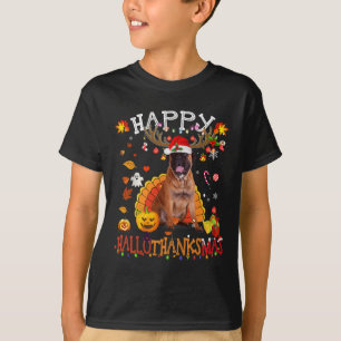 Camiseta Bullmastiff Perro Navidades Halloween Perro Happy 
