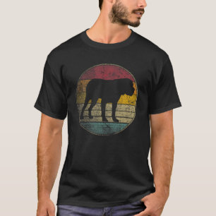 Camiseta Bullmastiff Perro Regalo Retro Estilo Vintage 70S 
