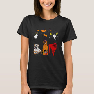 Camiseta Bullmastiff Perros Amantes Mummy Witch Demon Funny