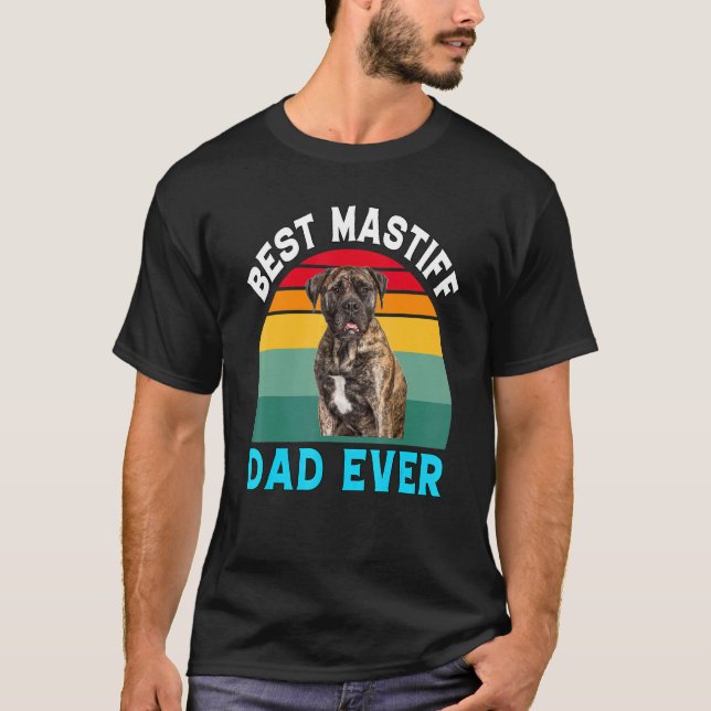 Camiseta Bullmastiff Pet Owner   Best Mastiff Dad Ever (Anverso)