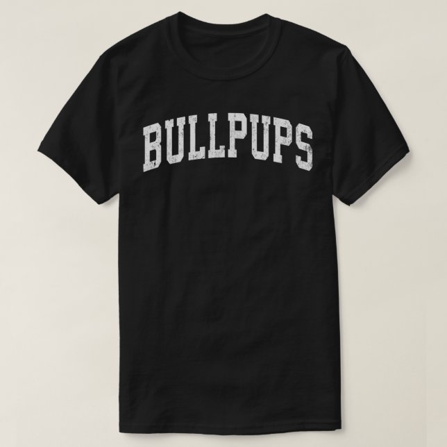 Camiseta Bullpups Mascot Vintage Desig (Diseño del anverso)