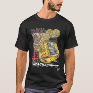 Camiseta Bulls Vintage 6 Anillos Tee Masculino