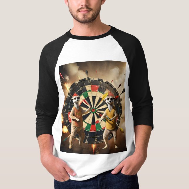 Camiseta Bullseye Burrow: Liga Meerkat Dart, (Anverso)