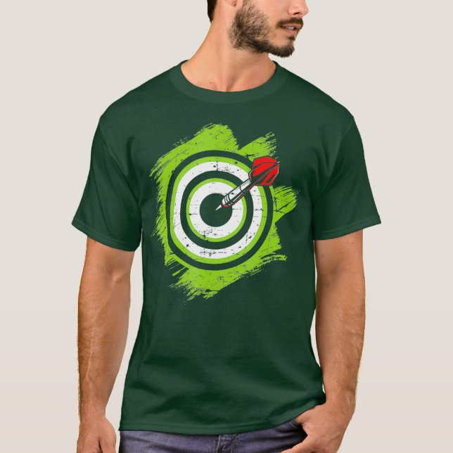 Camiseta Bullseye Dart Board Dart Tshirt Darts Art Dart (Anverso)