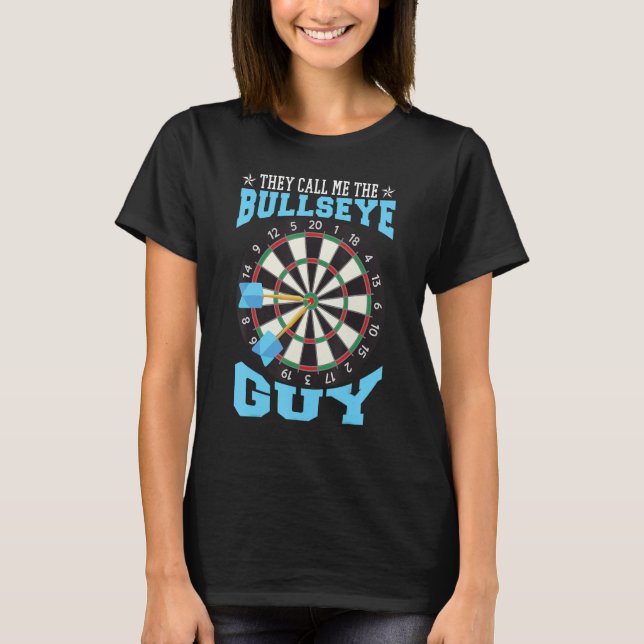 Camiseta Bullseye Guy Darts Dartboard Dart Player (Anverso)