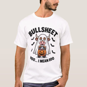 Camiseta BULLSHEET Halloween Vaca Linda en Fantasma