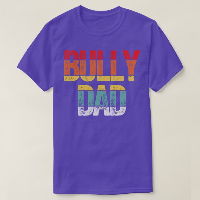 Camiseta Bully Dad Pitbull Dog Dad (Diseño del anverso)