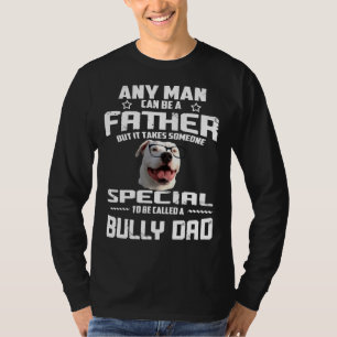Camiseta Bully Dad Pitbull Papa Papá Día Para El Padre Del