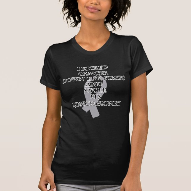 Camiseta Bully de cáncer (cinta gris) (Anverso)