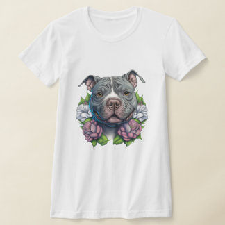 Camiseta Bully estadounidense con flores